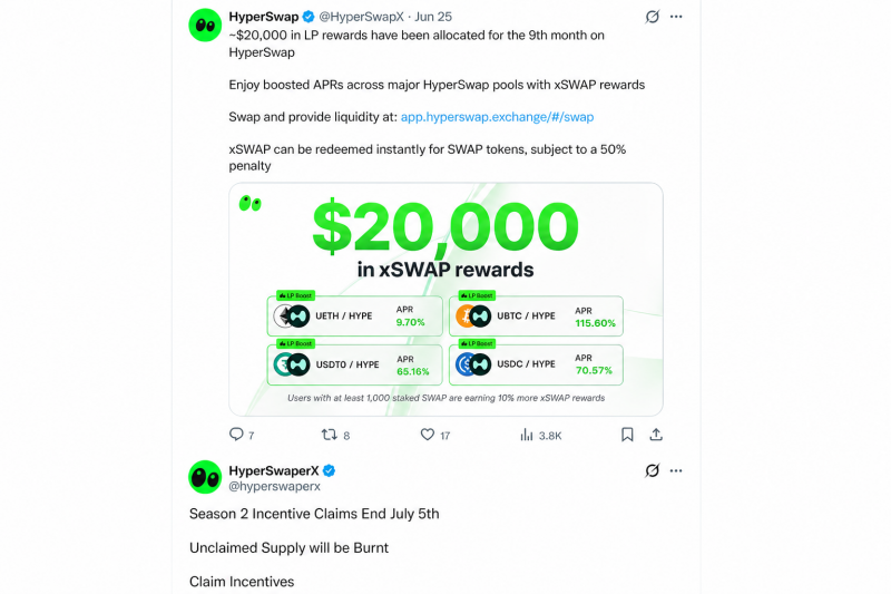 
			Безопасность Hyperliquid: как фишинговый дрейнер украл $12 000 у пользователя HyperSwap		
