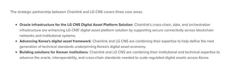 
			Chainlink заключает контракт с LG CNS по проекту Hangang для расширения рынка стейблкоинов на корейскую вону		